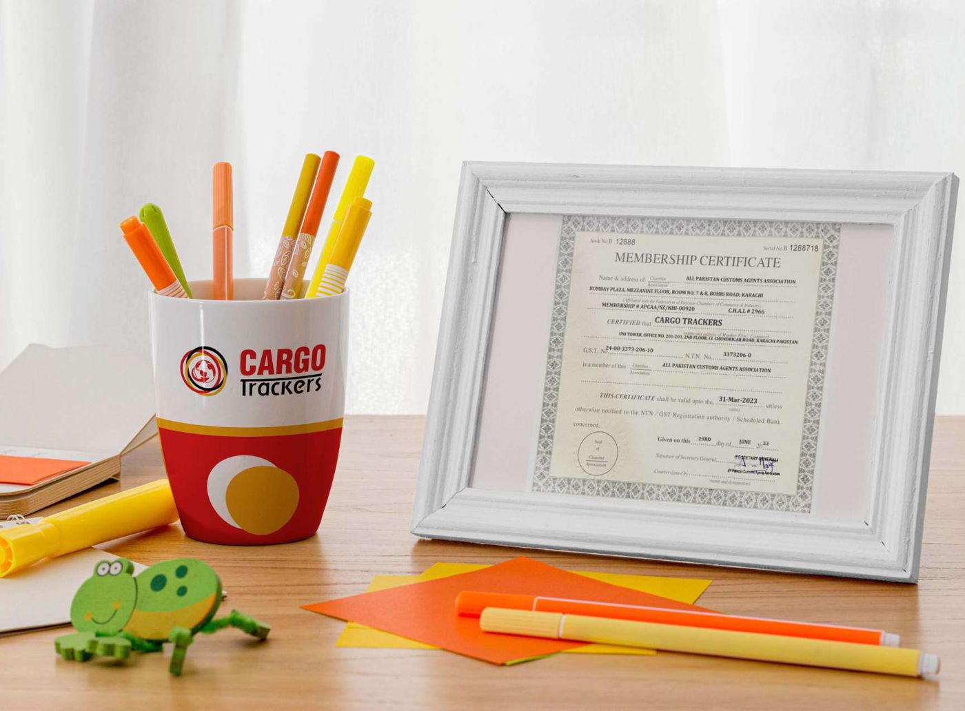 APCAA membership certificate